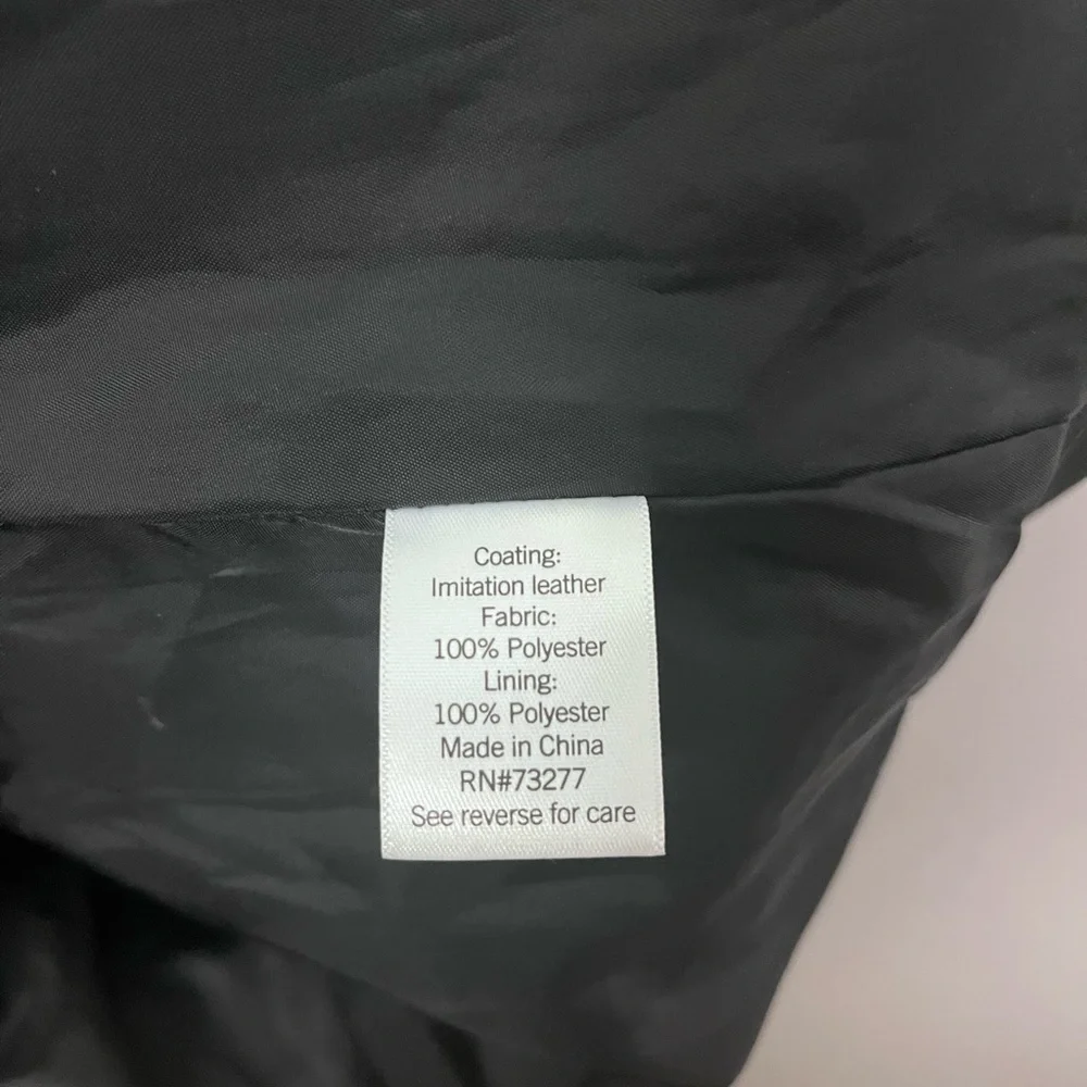 Nine West Black Faux Leather Jacket